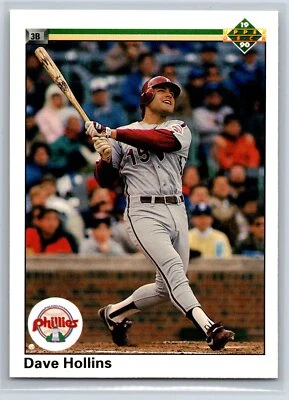 1990 Upper Deck Dave Hollins Rookie Philadelphia Phillies RC #785 - Image 1 of 2