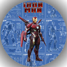 Tortenaufleger Geburtstag  Tortenbild Fondant Oblate  Iron Man  P22
