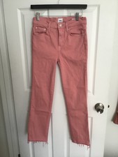 ANTHROPOLOGIE EDWIN BREE SLIM STRAIGHT LEG SKINNY JEANS LIGHT ROSE SIZE 26