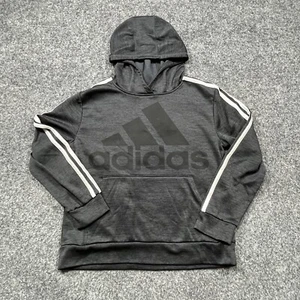 Adidas Felpa con Cappuccio Ragazzo Taglia S ? Maglione nero felpa ragazzo ragazza grande logo - Foto 1 di 9