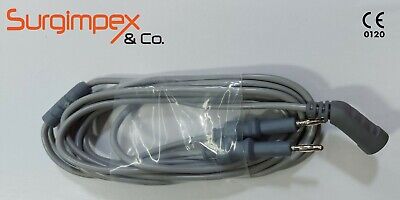 Silicone Universal Bipolar Cable Fitting Flat Plug & 2-Pin Plug (Surgimpex UK) • 27.42£
