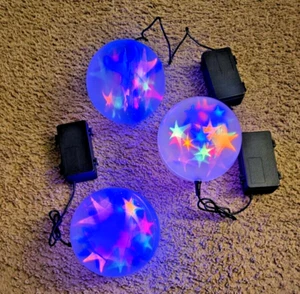 Brand New Set Of 3-6 Inch LED Holographic Spheres With Starburst Lighting - Picture 1 of 9