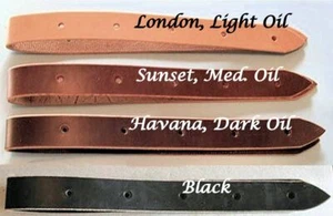 Amish made Latigo vera pelle 3 piedi OFF BILLET sella cinch cinturino OLIO LEGGERO - Foto 1 di 2