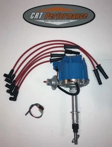 NUEVO Jeep AMC GM HEI Distribuidor + Cables Enchufables CJ5 CJ7 YJ 258 4.2L - AZUL / ROJO - Imagen 1 de 2