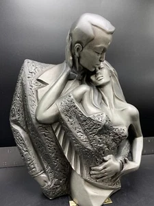 Austin Sculpture Art Deco Love Couple Dance Alexander Danel Petit Ce Soir 1990 - Picture 1 of 12