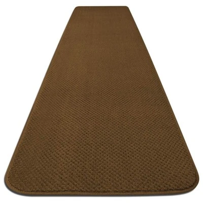 SKID-RESISTANT CARPET RUNNER hall area rug floor mat BRONZE GOLD - Image 1 of 4