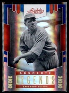 2020 Panini Absolute #AL20 Babe Ruth Absolute Legends Spectrum Blue