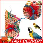 Colorful Bamboo Weave Wooden Swings Parrot Bird Toys Bird Cage Accessories