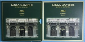 Slovenia 2004 10 Coins Original Mint Set w/1 Bimetal 50T Only 1,000 Minted MS13 - Picture 1 of 4