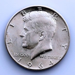 SC-EEUU - Kennedy. 1/2 Dólar. 1964. Denver. UNC/SC/FDC. Plata 12,6 g. - Imagen 1 de 2