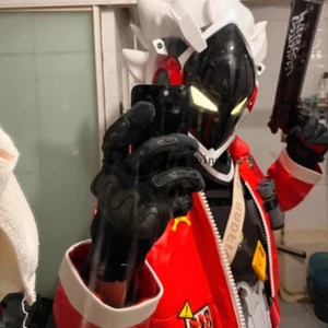 Zenless Zone Zero Billy The Kid leuchtende elektronische Maske Cosplay Kostüm Helm - Bild 1 von 10