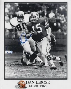 Autogrammiert Dan Larose Denver Broncos 8x10 Foto mit Coa - Bild 1 von 1