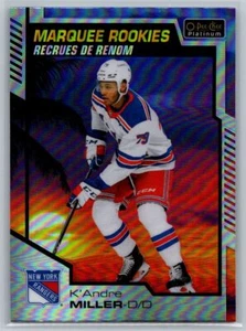 2020-21 O-Pee-Chee Platinum #195 K'Andre Miller Tendone Esordienti Tramonto RANGERS - Foto 1 di 2