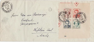 Monaco 1951 Cover with 1949 Red Cross M'sheet as postage good condition - Picture 1 of 2