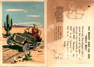 Cereales postales F278-19, Roy Rogers Pop-Out, 1953, #4 Pat Brady, Jeep - Imagen 1 de 1