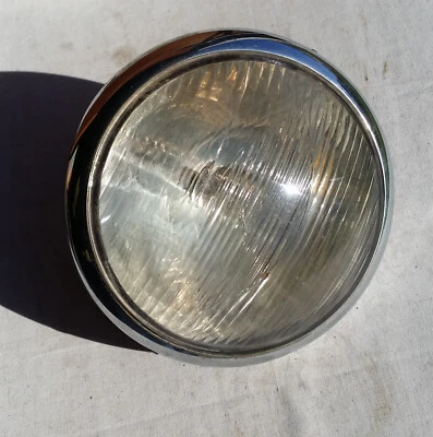 Luz principal cromada Early Lucas Vauxhall Austin Morris Rover Ford Riley MG Hillman Foto 1 de 4