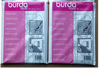 2 x BURDA DRESSMAKERS TISSUE TRACING PAPER SEWING PATTERNS EMBROIDERY CRAFT