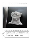 Car Aroma Diffuser Car Air Freshener Vent Clip Auto Dog Pug Car Decor