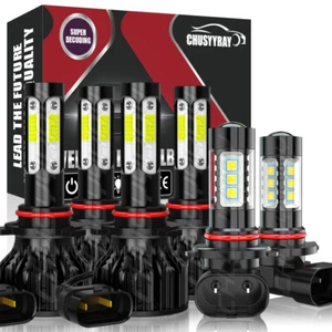 For Chrysler 300C 2005 2006 2007 2008 2009 6X LED Headlight + Fog Light Bulbs - Picture 1 of 12