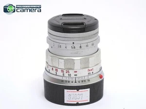Leica Leitz Summicron M 5cm 50mm F/2 E39 Lens Silver Rigid Late Ver. - Picture 1 of 7
