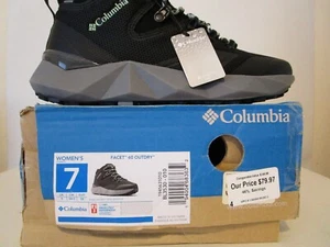 Scarpa da donna Columbia Facet 60 Outdry WP scarpone da trekking nero/vivace come nuova taglia 7 - Foto 1 di 6