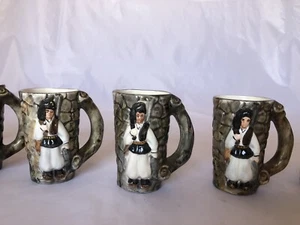 Vintage Cup HandMade In Sardinia 90's.Hunter With Hair/Dress Sardinian - Picture 1 of 12