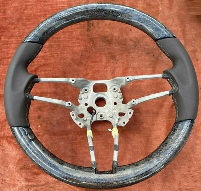 Volante Porsche 991 Cayenne 958 MACAN PANAMERA madera de abedul cuero marrón Foto 1 de 4