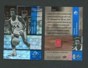 2010-11 SP Autentico Holo FX David Thompson #F/X-37 HOF NMMT o superiore - Foto 1 di 1