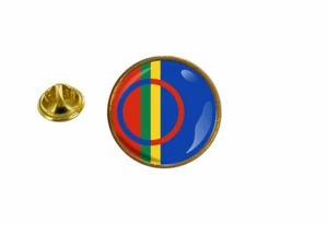pins pin badge pin's drapeau sami samui lapland laponie rond - Imagen 1 de 1