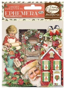 Stamperia CLASSIC CHRISTMAS Kleber Ephemera Mixed Media 31 Stück DFLCT27 - Bild 1 von 2