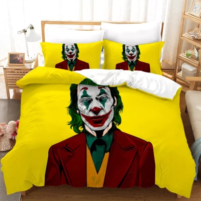 Juego de cama Joker 3 piezas funda nórdica suave funda edredón fundas de almohada regalos Foto 1 de 4