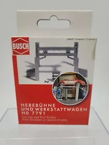 BUSCH 1:87 ELEVADOR DE COCHES Y CARRO DE HERRAMIENTAS H0 7791 - Imagen 1 de 1