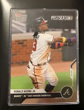 2020 Atlanta Braves TOPPS NOW Postseason 10 Card Set - Ronald Acuna Pache Albies