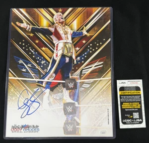 Cody Rhodes Signed WWE Champion American Nightmare 11x14 Photo JSA COA - Picture 1 of 1