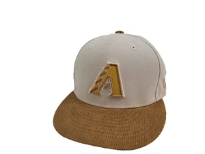 Vintage Arizona Diamondbacks Hat Cap Fitted 7 1/4 New Era 2001 World Series - Picture 1 of 9
