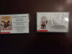 Lot Scholastic Cassettes Kids Audio Books NEW Mitten/Legend Sleepy Hollow - Picture 1 of 4