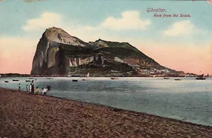 GIBRALTAR - Rock from the Beach 1917 - Picture 1 of 2