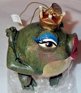 ORNAMENTO COLLEZIONE KATHERINE ~ BACIO LABBRA RANA PRINCIPE *NUOVO CON ETICHETTE - Foto 1 di 4