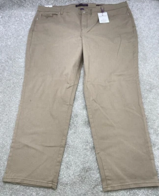 NWT Gloria Vanderbilt Amanda Jeans Womens 24W (45x30) Beige Denim Stretch NEW - Image 1 of 4