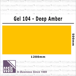 Clear Color 104 Filter Sheet - Deep Amber - Picture 1 of 2