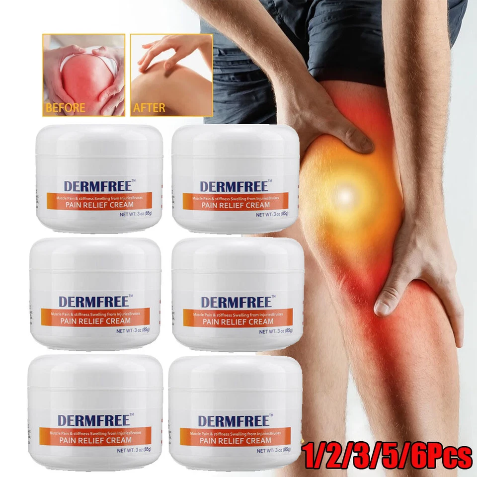 DERMFREE Extra Strong Pain Relief Cream for Joint, Muscle, Neck, Shoulders, Elbows, Back
