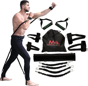 Boxing Resistance Bands for MMA Martial Arts Resistance Training at Home for Pun - Picture 1 of 8