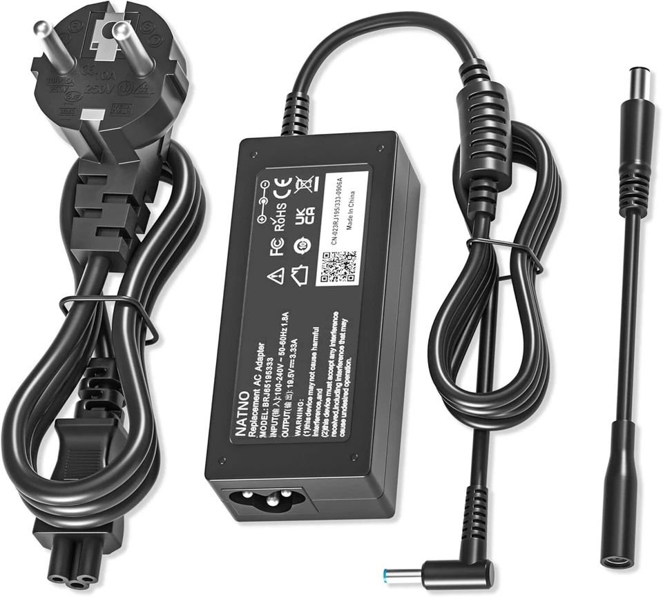 65W Chargeur pour HP EliteBook 840 850 845 830 820 G9 G8 G7 G6 G5 G4 G3 G2 G1 - Image 1 of 4