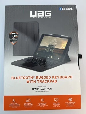 Funda con Teclado Resistente Bluetooth UAG con Trackpad para iPad 10.2" 7ª 8ª 9ª Generación  Foto 1 de 4