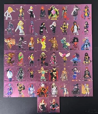 2024 FLEER ULTRA MATRIARCHS OF MARVEL Pink Medallions COMPLETE SET M1-M50 - Image 1 of 2