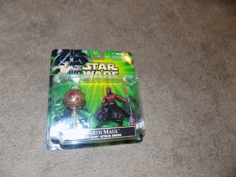 2001 Star Wars Power of the Jedi Darth Maul Sith Attack Droid Action Figure - Image 1 of 1