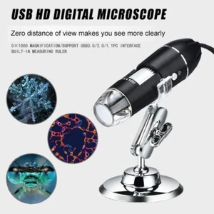 1600XHD Electronic Microscope USB Digital Magnifier Endoscope Camera Microscopio - Picture 1 of 8