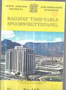 SOUTH AFRICAN RAILWAYS TIME-TABLE #162 7 DEC 1964 SUD AFRIKAANSE SPOORWEE - Picture 1 of 1