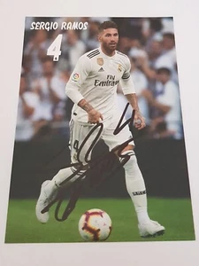 Sergio Ramos - Real Madrid Autogrammkarte - Signiert / Autogramm - Bild 1 von 2