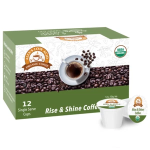 Alex's Low Acid Organic Coffee K-Cups - Rise & Shine - Picture 1 of 3